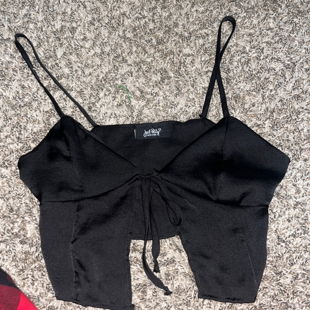 Black crop top